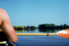 1967 Donau - Vorfahrtsberechtigter Heuwagen von links