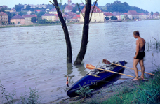 1967 Donau-Hochwasser bei Mauthausen